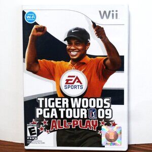 TIGER WOODS PGA TOUR 09 ALL-PLAY Nintendo WII with Instruction Booklet